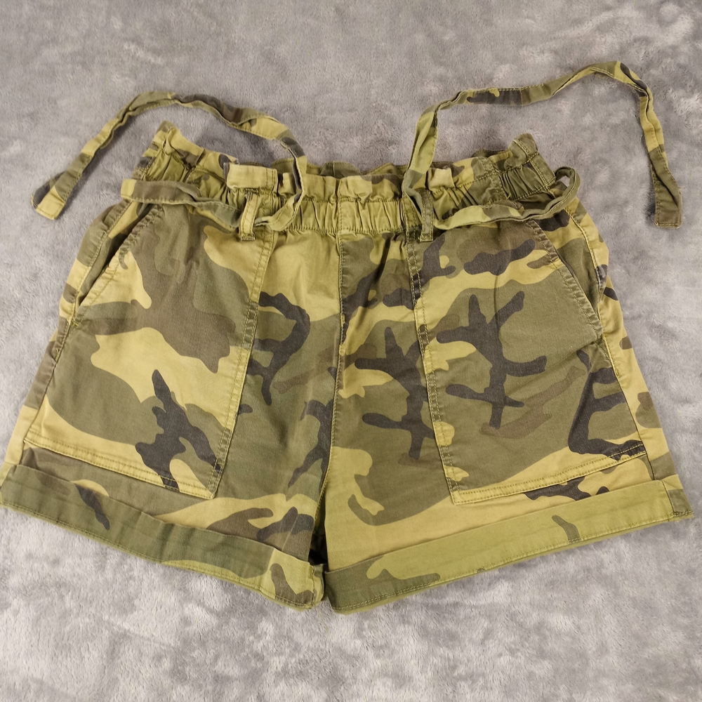 Sanctuary Women''s Standard Surplus Camo Utility Shorts Size 29 Green Military